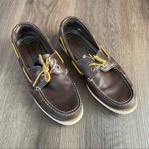 Tommy Hilfiger Other - TOMMY HILFIGER- Brown Leather Boat Shoe Loafer Size 9.5